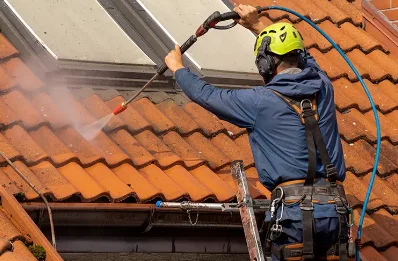 Démoussage et hydrofuge de toiture à Landelles
